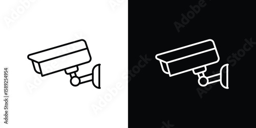 CCTV icon website stock illustration. stroke symbols
