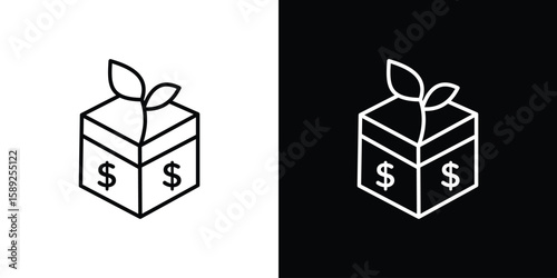 Business incubator icon website stock illustration. stroke symbols