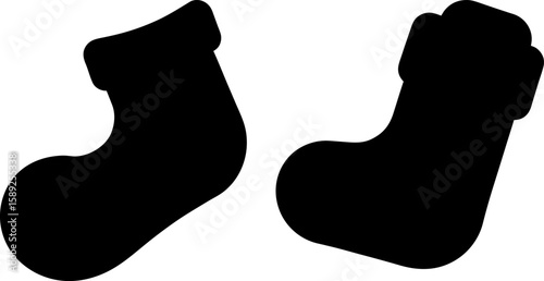 Christmas stocking vector art, Christmas stocking art, Christmas stocking vector art design, Vector of modern Christmas stocking art, Christmas stocking isolated