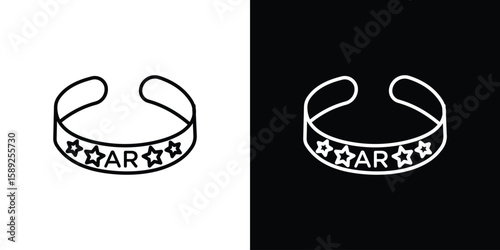 Bracelet icon website stock illustration. stroke symbols
