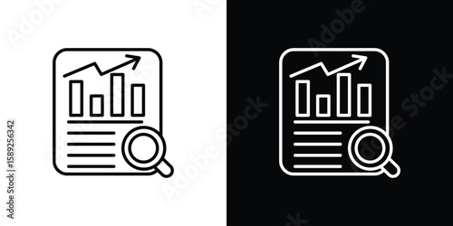 Auditors icon website stock illustration. stroke symbols