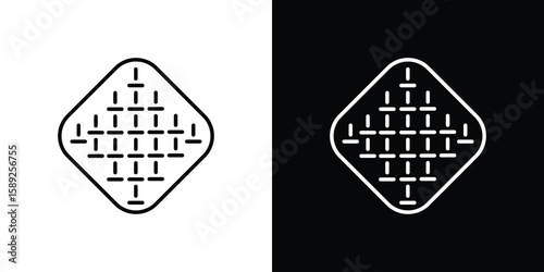 Anti skid feet icon website stock illustration. stroke symbols