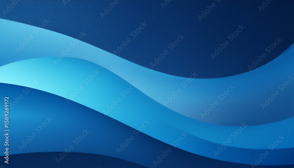 Obraz premium abstract blue wavy gradient background with grain and noise texture for header poster banner backdrop design
