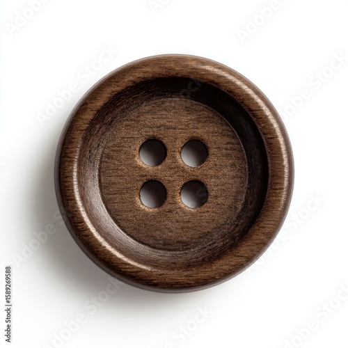 Wood Button Minimalist Design Vector