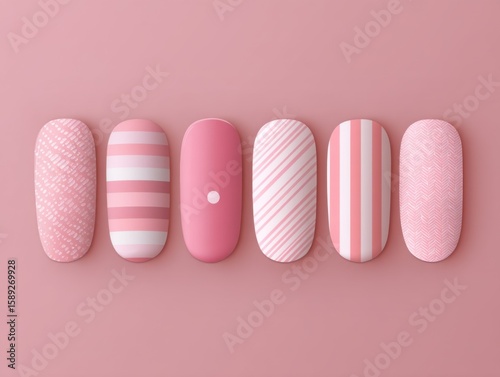 Decorative Nail Decals Minimalist Vector