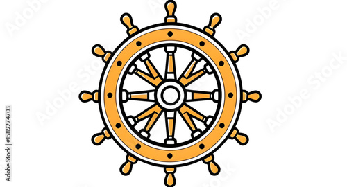 captain's wheel, maritime symbol, sailor wheel, vintage ship wheel, cruise icon, ocean navigation, helm vector, sea travel icon, marine control, ship helm, sailing wheel, anchor and wheel, navigation 