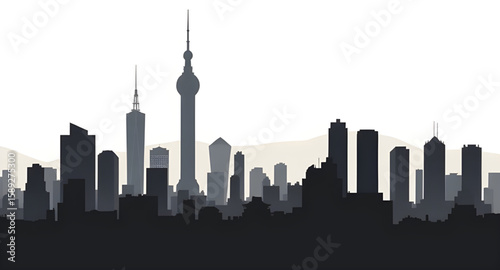 city lights illustration, city background, metropolitan vector, city night view, urban skyline, city silhouette, skyline outline, city architecture, buildings vector, urban design, city panorama, city