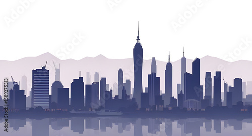 modern city, downtown vector, city lights illustration, city background, metropolitan vector, city night view, urban skyline, city silhouette, skyline outline, city architecture, buildings vector, urb