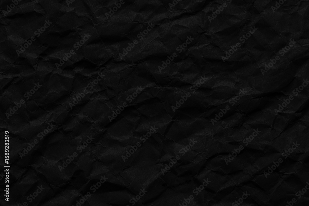 Fototapeta premium Macro crumpled paper texture,Macro black crumpled paper textur.