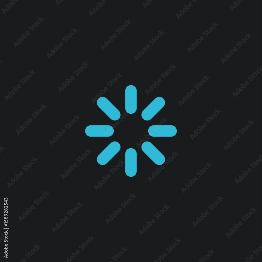 Loading logo icon flat vector design