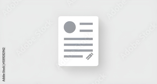 Curriculum vitae icon, Resume paper icon, Personal file icon, Work profile icon, Resume outline, Resume illustration, Resume flat icon, Resume line art, Resume sheet icon, Resume with photo icon, Busi