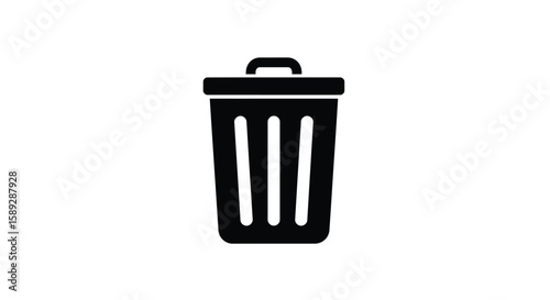 Trash Can or Rubbish Bin Icon