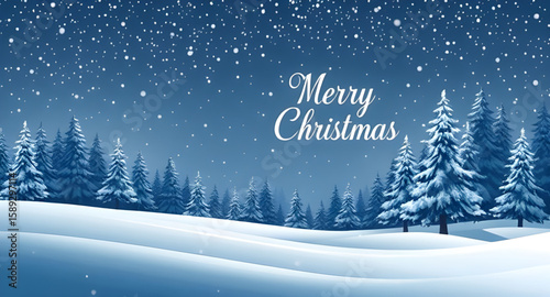 winter, landscape, Christmas trees, snowy, winter scene, festive, holiday, pine trees, forest, snow-covered, cold, nature, outdoors, winter wonderland, seasonal, Christmas mood, white, blue tones, ser