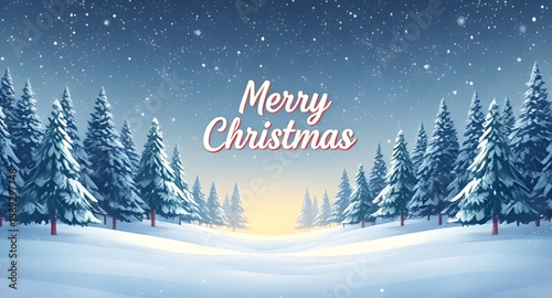 winter, landscape, Christmas trees, snowy, winter scene, festive, holiday, pine trees, forest, snow-covered, cold, nature, outdoors, winter wonderland, seasonal, Christmas mood, white, blue tones, ser