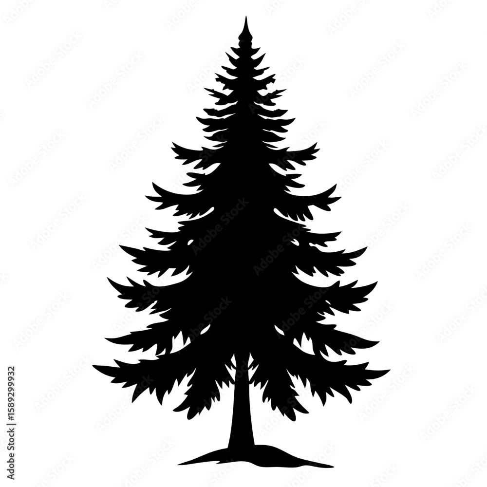 Obraz premium christmas tree vector