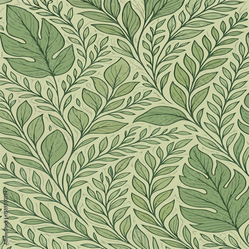 Dark green tropical leaves with dense lush foliage and moody lighting for botanical photography and design.