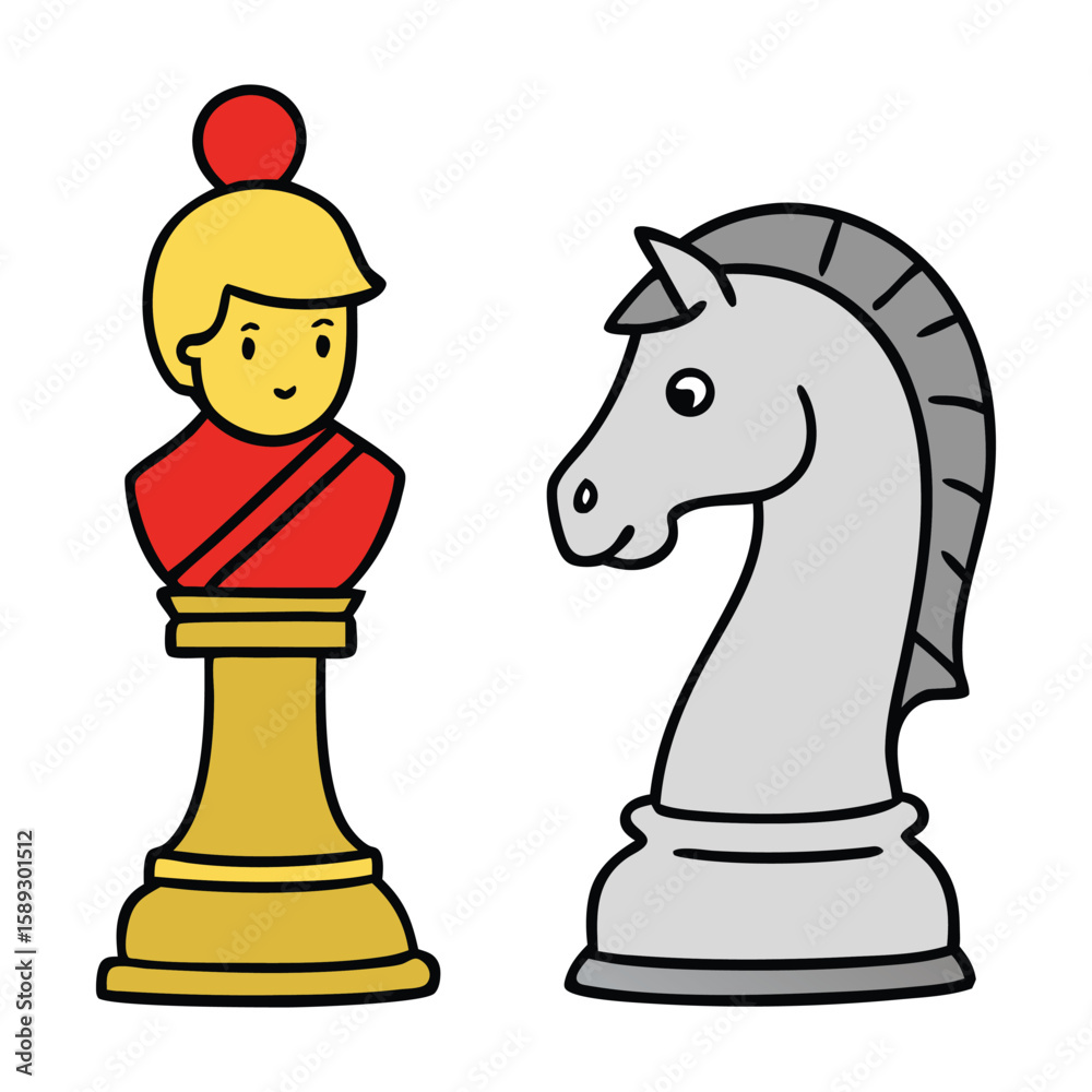 Φωτογραφία Knight horse chess piece, carved with elegant curves, symbolizing strategy and agility on the board, ready to leap in L-shaped moves to outsmart opponents