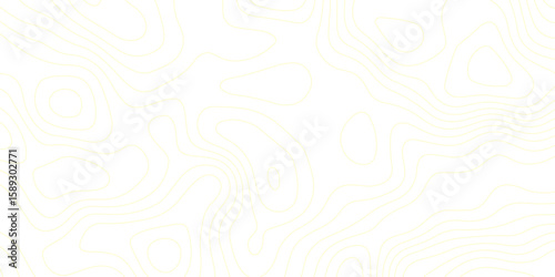 "An abstract topographic map with subtle, light yellow contour lines on a clean white background. The lines create organic, flowing patterns resembling elevation changes or sound waves, 