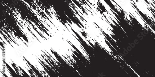 Abstract grungy gray brushstroke texture on white Vector black splatter watercolor grunge pattern design brush strokes overlay texture
