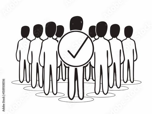 group of people in a circle