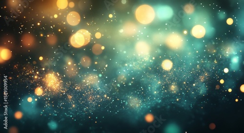 Colorful Bokeh Lights Create a Magical Atmosphere During the Evening