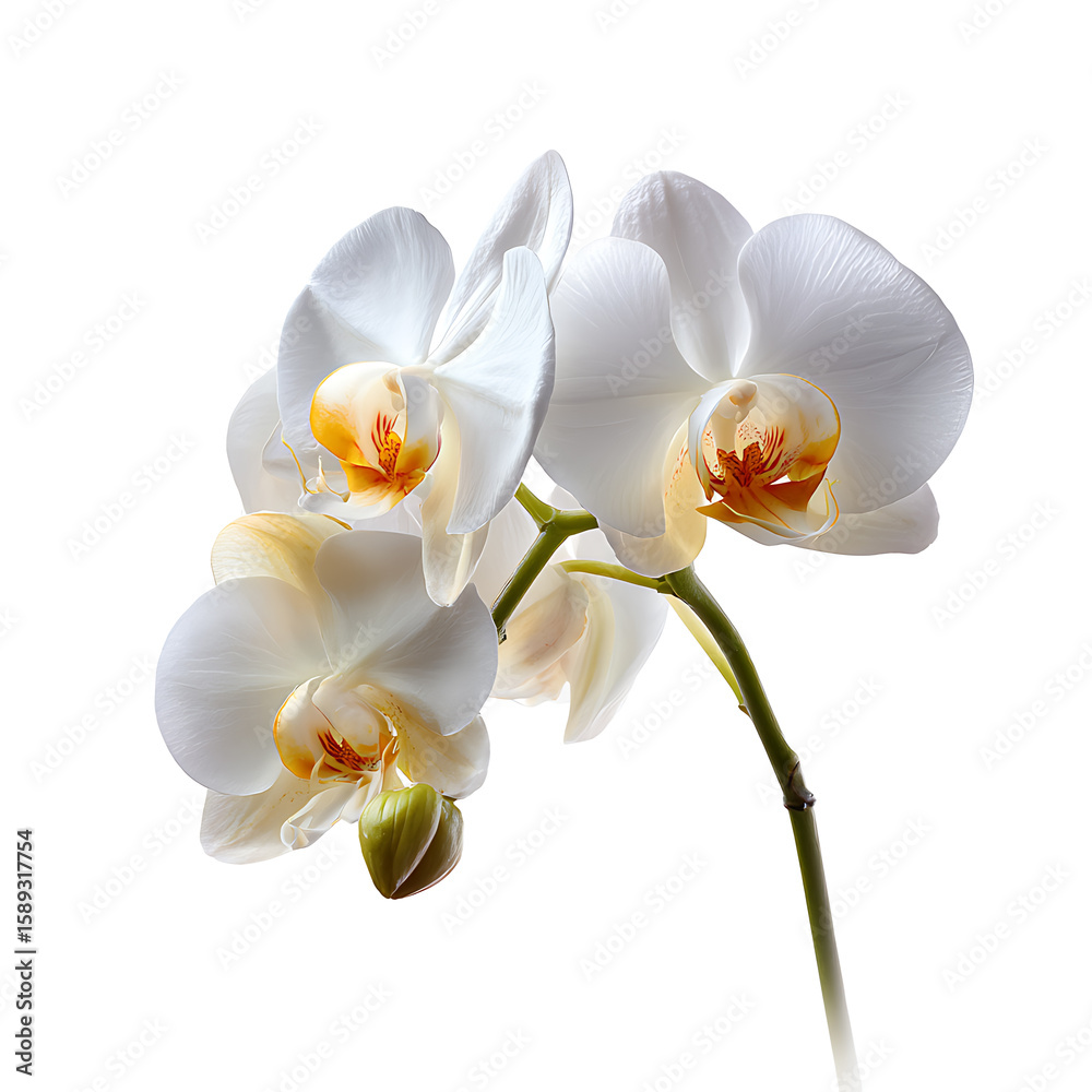 Fototapeta premium White Orchid Bloom