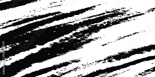 Rough Black Vector Brush Stroke Texture – Hand Drawn Ink Splatter Background for Grunge Abstract Design and Dirty Art Projects