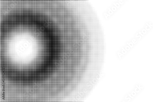 abstract 3d sphere. Halftone concentric circles on a transparent background.