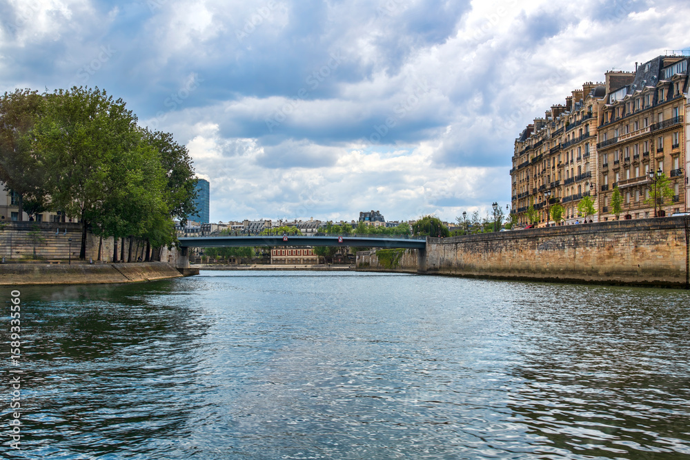 Fototapeta premium The River Seine and Paris Architecture