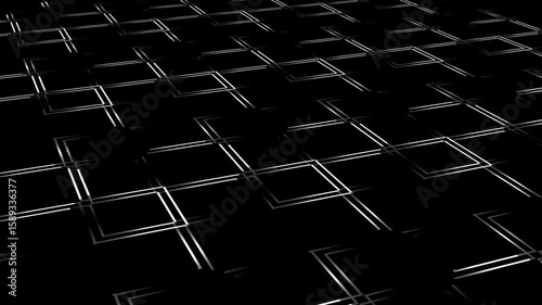 Black and White abstract background 4K Loop