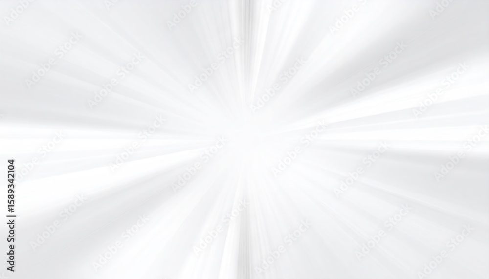 Fototapeta premium White Radial Blur Background with Light Beams Effect Forming a Dynamic Pattern Design