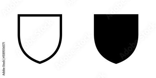 Shield guard and defense icon