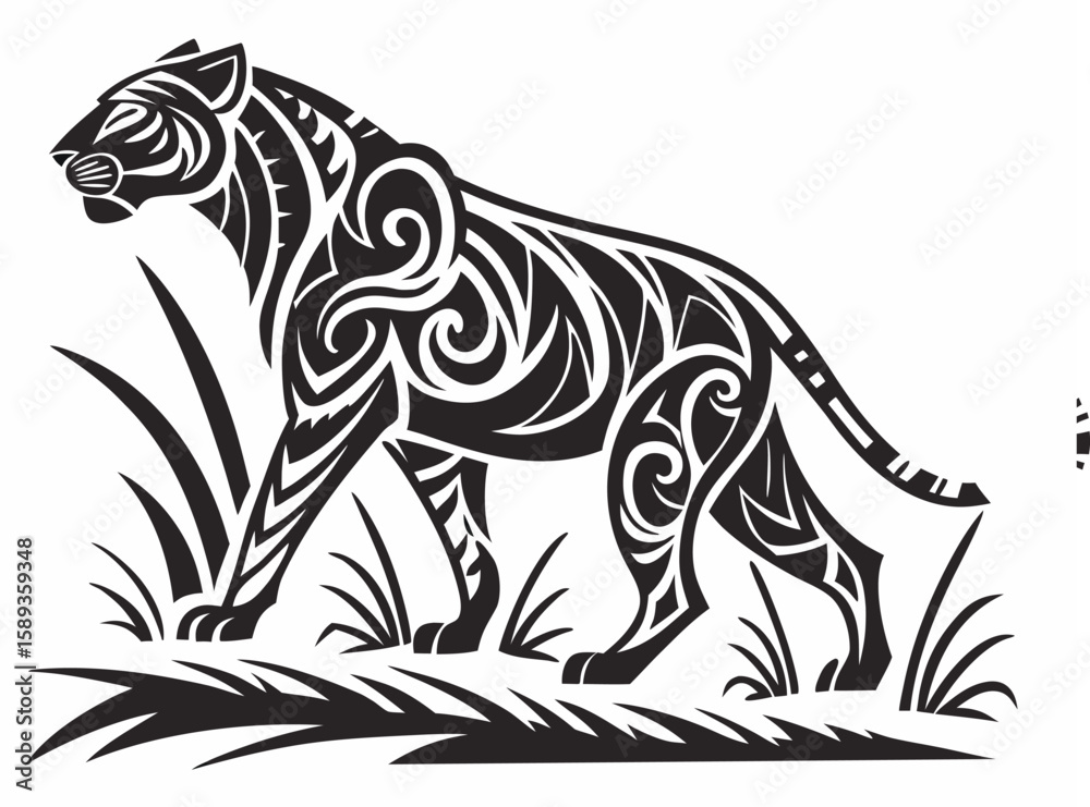 Fototapeta premium vector image of a lion