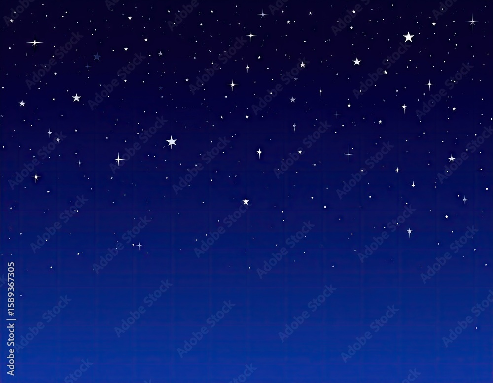 Obraz premium Starry night sky graphic