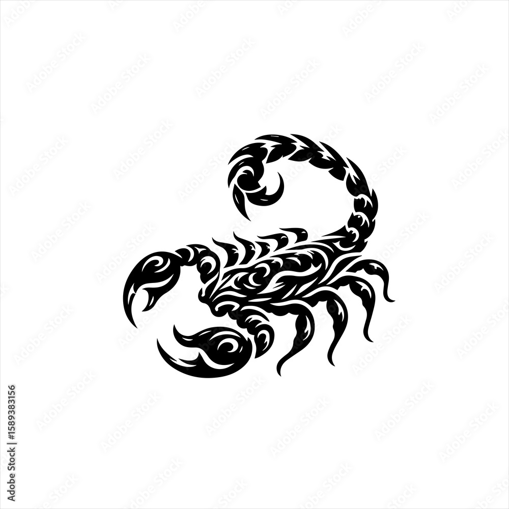 Fototapeta premium Scorpion isolated on white background