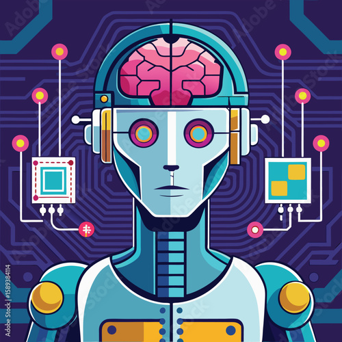 Artificial Intelligence Brain Chip Implanted In Human For Cognitive Enhancement
