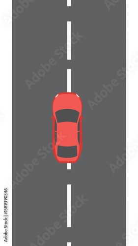 car animation on road 
