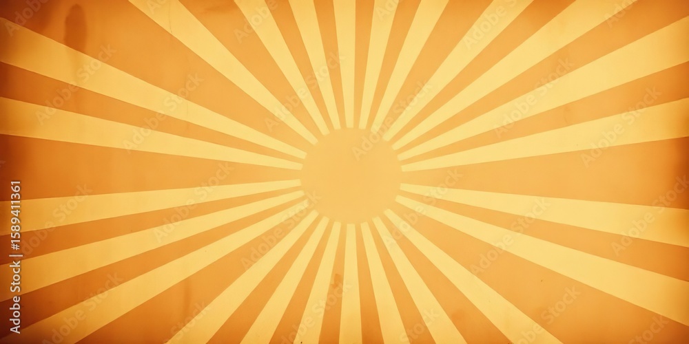 Fototapeta premium Beige sunburst texture, vintage grungy, old brown paper, retro style abstract background, burst, design