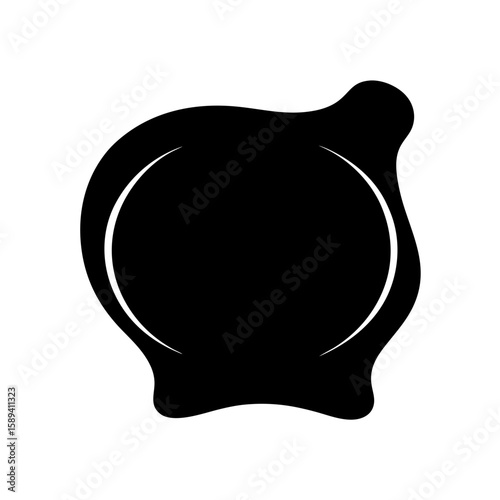 silhouette of a wax-seal
