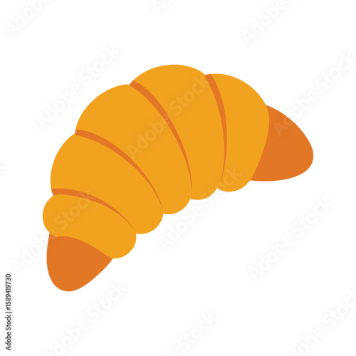 croissant isolated on white