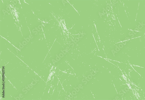 Green scratch grunge texture background. Subtle scratched distress with vintage diagonal lines. Rough pastel worn surface design.