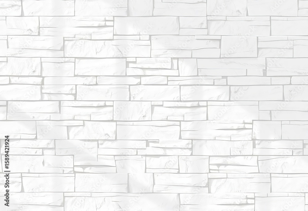 Fototapeta premium Sleek, seamless modern white stone wall texture, light, abstract