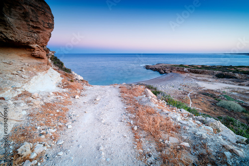 Fotografie Path leading to the sea, a symbol of freedom in nature