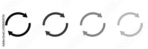 Refresh icon vector illustration. Reload sign and symbol. Update icon . EPS 10 . 