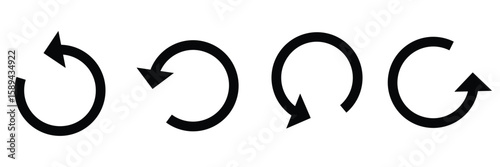 Refresh icon vector illustration. Reload sign and symbol. Update icon . EPS 10 . 