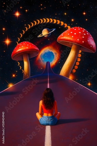 Road to the Universe  Surreal Art