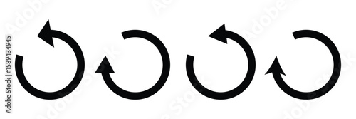 Refresh icon vector illustration. Reload sign and symbol. Update icon . EPS 10 . 