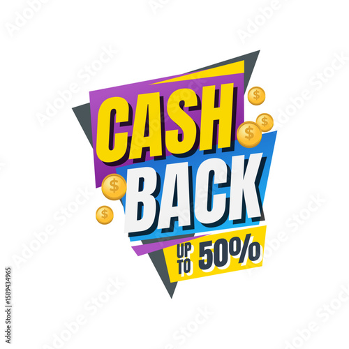 Cash Back Banner: A visually appealing and dynamic banner that immediately grabs attention, announcing a generous cash back offer of up to 50%.