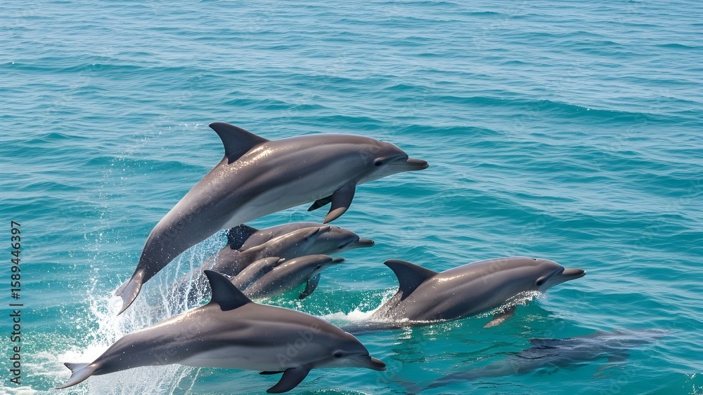 Fototapeta premium dolphin in the water