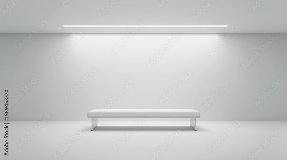 custom made wallpaper toronto digitalEmpty pedestal or table podium display on white room and light background with futuristic stand concept. Blank product shelf standing backdrop. 3D rendering 